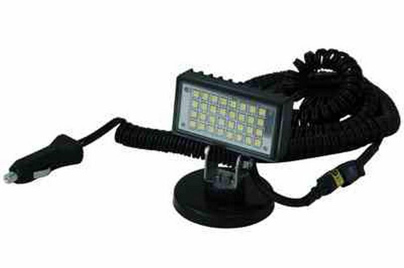 LED Flood Light w/ Magnetic Base - Compact Design - 0.5 Amp Draw - 32 LEDs - 500 Lumens - 12 VDC