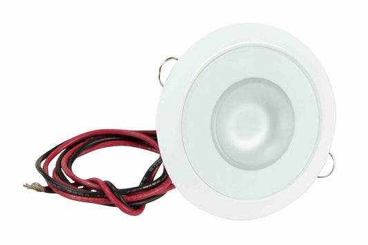 Larson Low Profile Flush Mount LE Down Light - 10-30VDC - 20 Watt Halogen Equivalent - White or Multi-Color