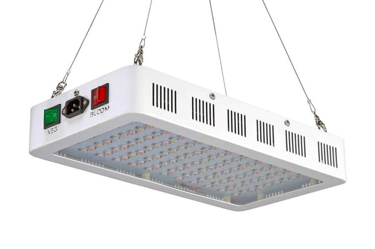 180W Full Spectrum LED Grow Light - Red/Blue/White/IR - Veg/Bloom/R Modes - Aluminum/Hanging Kit