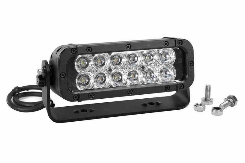 LED Light Bar on Trunnion Mount - Extreme Environment - 12 LEDs - 9-42V - 550'L X 70'W Beam