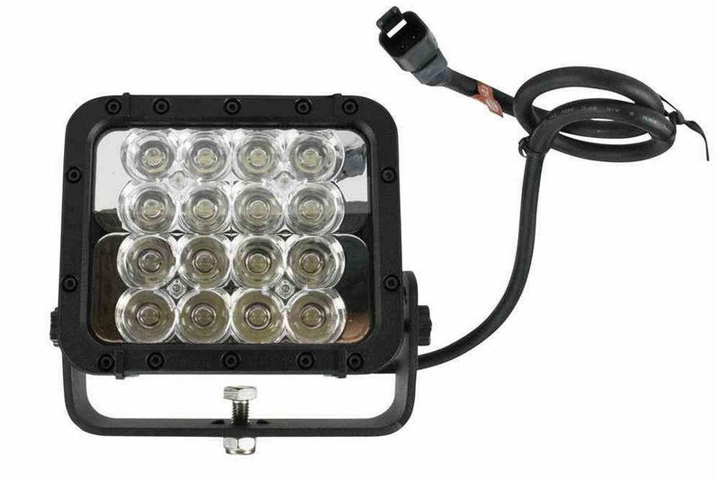 LED Light Emitter w/ Trunnion U-Bracket Mount - 16, 3-Watt LEDs - 9-42VDC - 700'L X 80'W Spot Beam