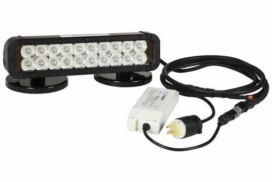 LED Machine light - 2, 150lbs. Magnetic Bases - 300'L x 230'W Beam - Runs off 110V