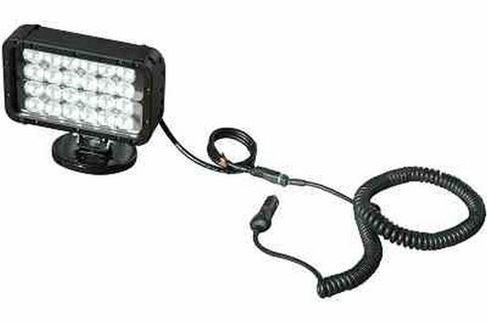 Magnetic Mount LED Light Emitter - 24, 3-Watt LEDs - 200lb. Grip Magnet - 900'L X 100'W Spot Beam