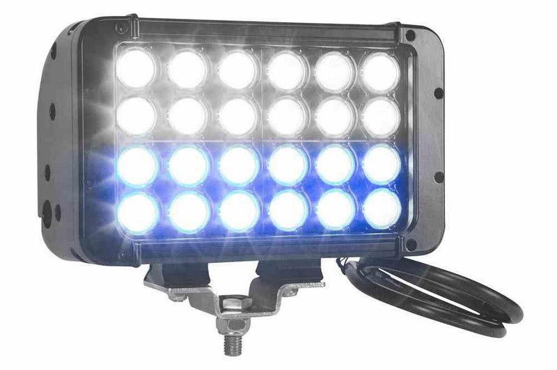 LED Light Emitter - 12 Blue LEDs, 12 White LEDs - 72 Watts - No Cable Harness