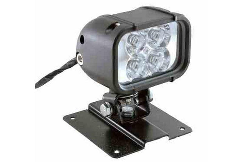 LED Light w/ Permanent Mount Plate -12 watts - 4 LEDs - 9-42 Volts DC - 720 Lumens - Spot or Flood