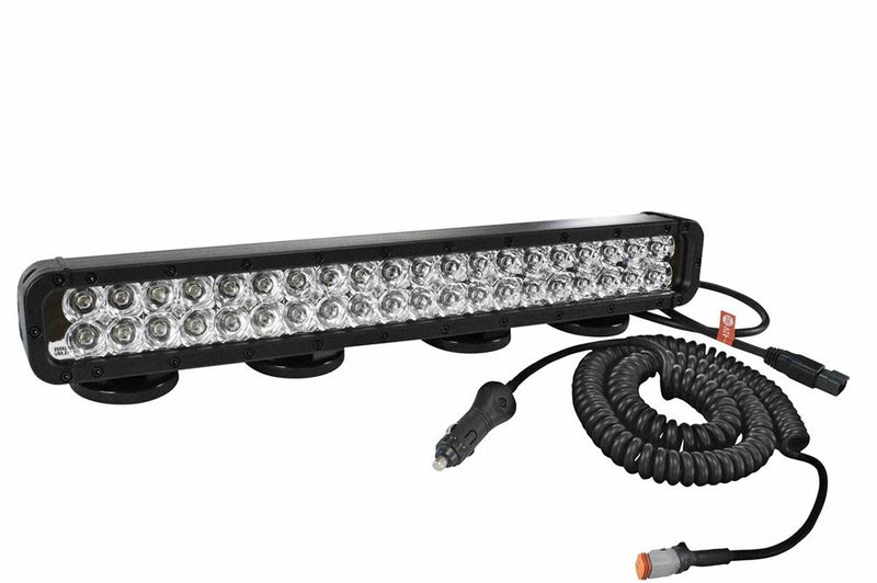 120 Watt LED light with Magnetic Mount and Coil Cord w/ Cig plug - 7200 lumens - 9-42 volts