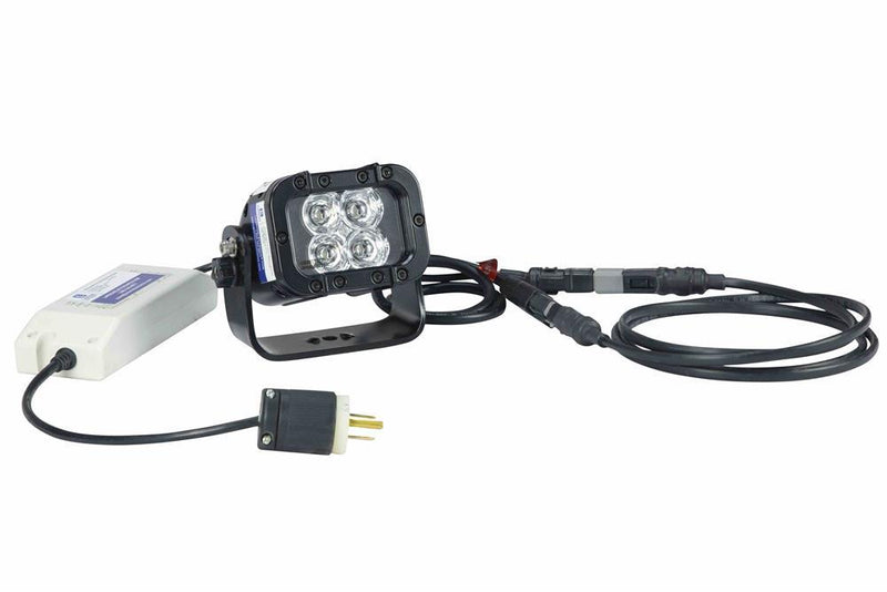 12 Watt LED Machine Light - 90'L X 70'W Beam - Runs Off 110VAC