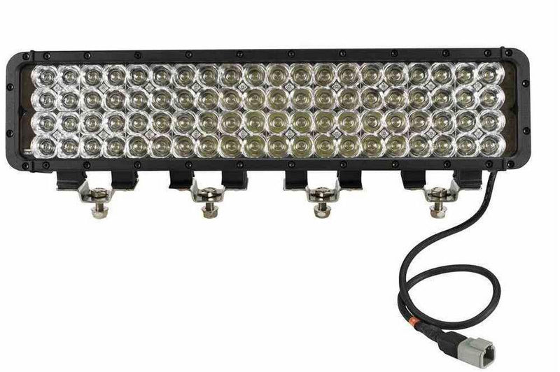 LED Emitter - 80 LEDs - 20 x 4 LED Array - 14,400 Lumen - 1750'L x 300'W Beam - Extreme Environment