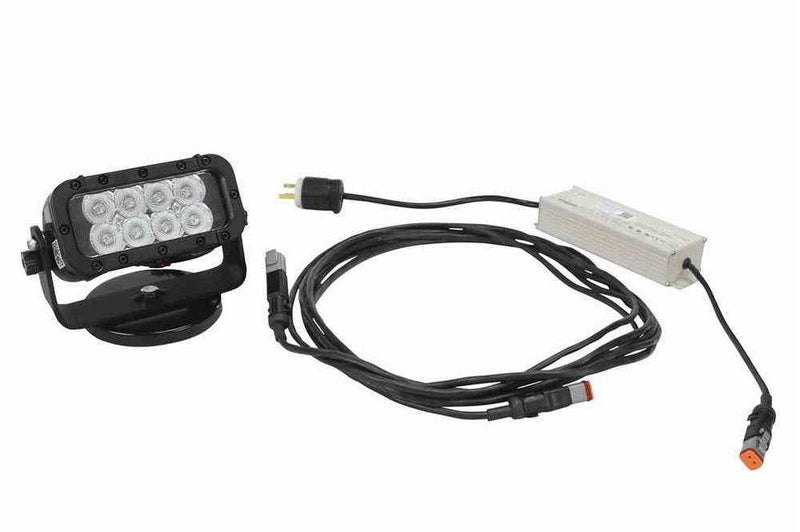 LED Machine Light - 200lb. Magnetic Mount - 100'L X 85'W Beam - 24 Watt - Runs Off 110VAC