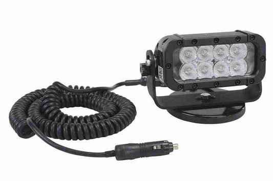 LED Light Emitter w/ Trunnion Mount - 200lb Grip Magnetic Base - 325'L X 70'W Spot Beam - 1440 Lumen