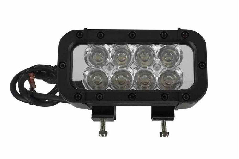 LED Light Bar Emitter - 8 3-WATT LEDs - Aluminum Housing - 1440 Lumens- 9-42V - 325'L X 70'W Beam