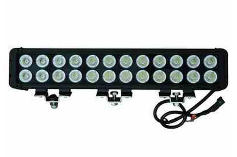 High Intensity LED Light Bar - 24, 10-Watt LEDs - Magnetic Trunnion Mount - 9-48VDC - 20640 Lumen