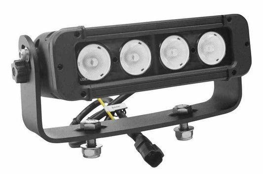 Adjustable Trunnion Mount LED Light Emitter - 4, 10-Watt LEDs - 450'L X 75'W Spot Beam - 3440 Lumens
