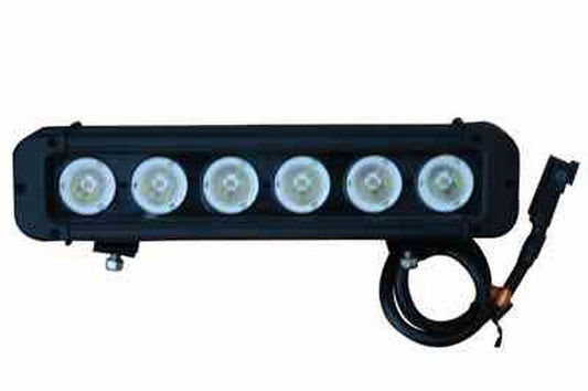 Trunnion Mount LED Light Emitter - 6, 10-Watt LEDs - 5160 Lumen - 525'L X 80' Spot Beam - Extreme En