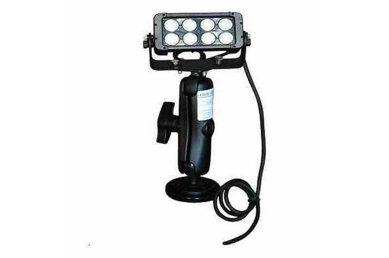 80 Watt LED Light Bar w/ Trunnion Mount on Double Ball Mount Joint - 200lb. Magnetic Base