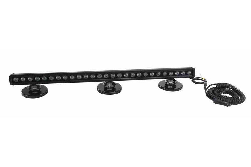 Magnetic Mount Low Profile, High Intensity LED Light Bars - 27, 3-Watt LEDs - 9-48VDC - 6156 Lumens