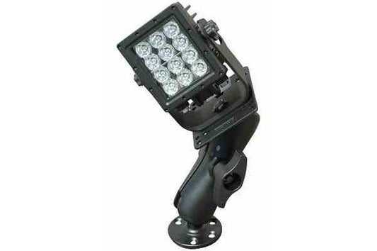 High Intensity LED Light Emitter on Double Ball Joint Mount - 5,556 Lumen - 12, 5-Watt LEDs