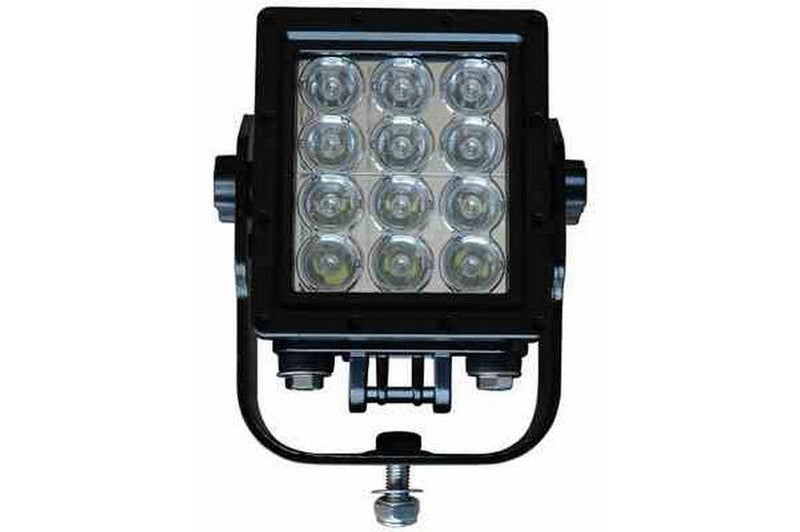 60 Watt High Intensity LED Light w/ Trunnion Mount - (12) 5-Watt LEDs - 5556 Lumen - 120-277V to 24V