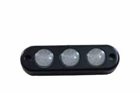 Larson 3 LED Spreader Lights in billet aluminum housing (flat)
