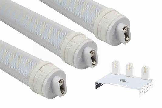Retrofit Kit for T12HO Fluorescent Fixtures - (3) LEDT12HO-48-V2 Lamps, (1) Bracket