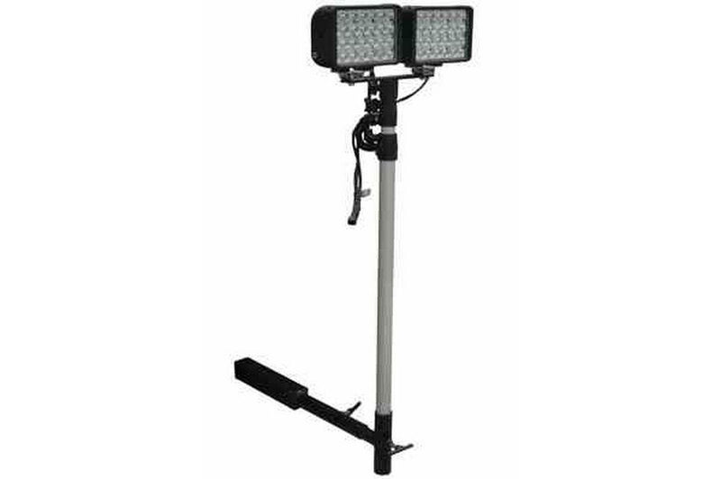 LED Work Area Light on Trailer Hitch Mount - 2, 72-Watt LED - Extends 3 to 8.5 Feet - 8640 Lumen