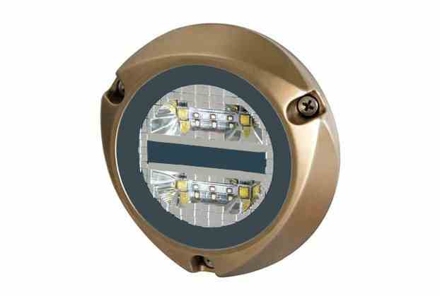 Larson 25W Underwater LED Light - 10-30V DC - RGBW - Bronze - Surface Mount - IP68 Compliant