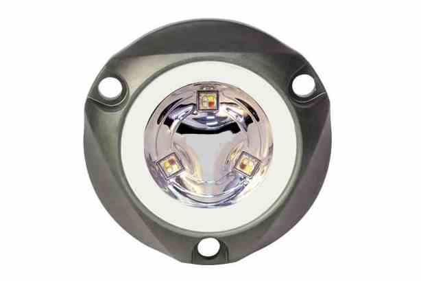 Larson 10.5W Mini Underwater LED Light - 10-30V DC - 670 lms - RGBW - Anodized Aluminum - IP68 Compliant