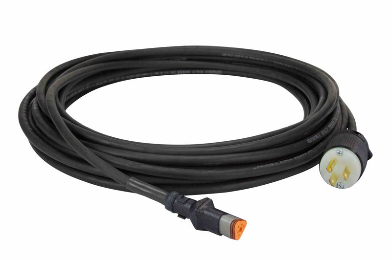 Larson 12' LED Wiring Harness - 3 Conductor SOOW Cord - Male Deutsch Connector and Cord Cap