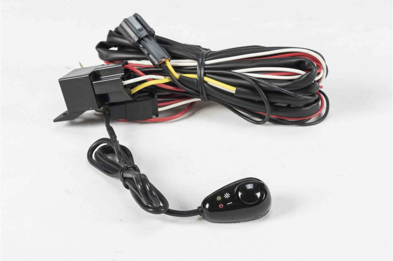 Larson 15' LED Wiring Harness - Weatherproof 2-Pin Connector and Relay - Push Button Power Switch