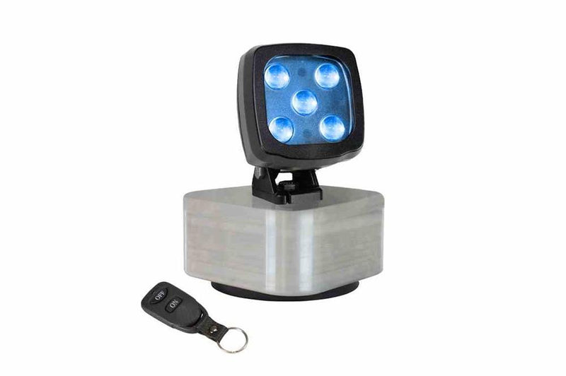 25W Rechargeable Blue Crane LED Warning Light - 2250 Lumens - Pedestrian Warning Safety Light - IP67