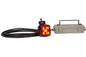 25W Red Crane LED Warning Light - 2250 Lumens - 120-277V AC - Pedestrian Warning Safety Light - IP67