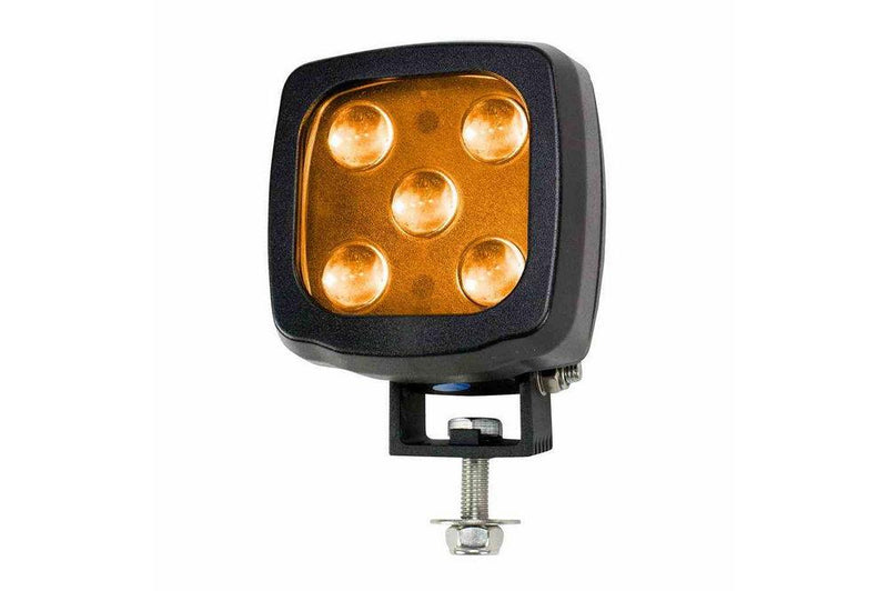 Amber Forklift LED Warning Spotlight - 25W 2250 Lumen - 9-60V DC - Pedestrian Safety Light - IP67