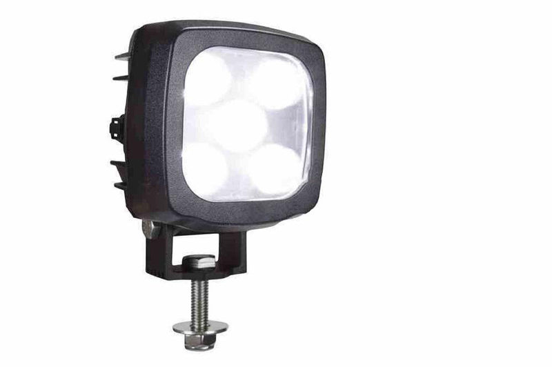 25W Compact White LED Spotlight - 2250 Lumens - 9-60V DC - Food Grade Shatterproof Forklift Light