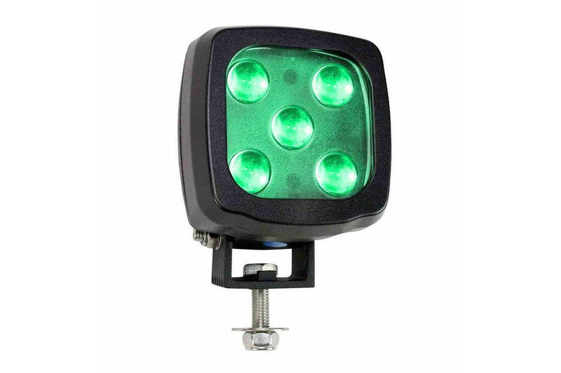 25W Compact Green LED Spotlight - 2250 Lumens - 9-60VDC - Equipment/Vehicle Spotlight - IP67