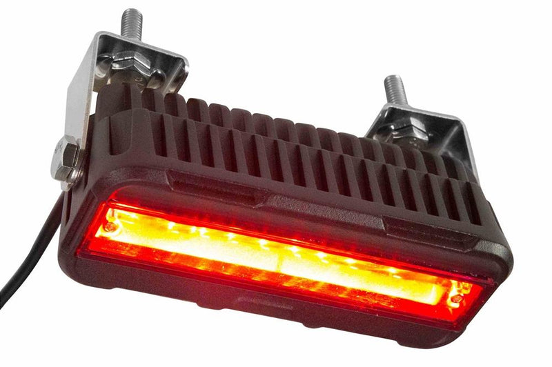 27W LED Crane Zone Light - Pedestrian Safety - Red Light - 10-100V DC - Aluminum Alloy - Ladd / Deutsch DT04-2P Receptacle