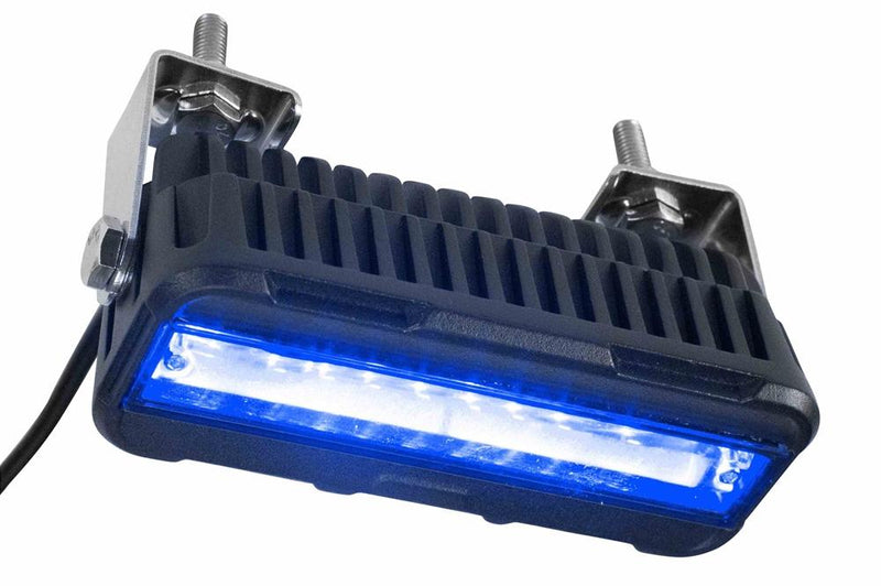 27W LED Type E Forklift Zone Light - Pedestrian Safety - Blue Light - 10-100V DC - Aluminum Alloy