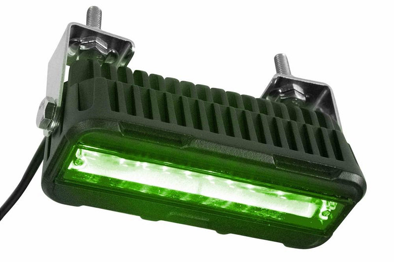 27W LED Type E Forklift Zone Light - Pedestrian Safety - Green Light - 10-100V DC - Aluminum Alloy