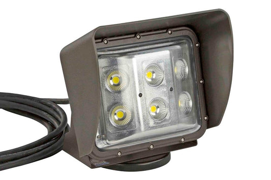 Magnetic Mount 60 Watt Low Profile LED Flood Light - 20' Cord - 120-277V AC