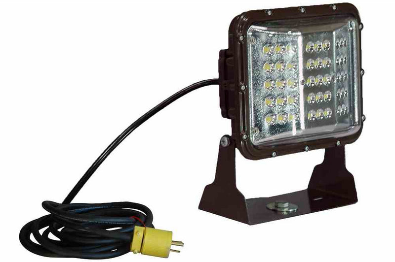 Larson 60 Watt Remote Control Color Changing LED Wall Pack Light - 10' Cord - U-Bracket Mount - Wide Flood