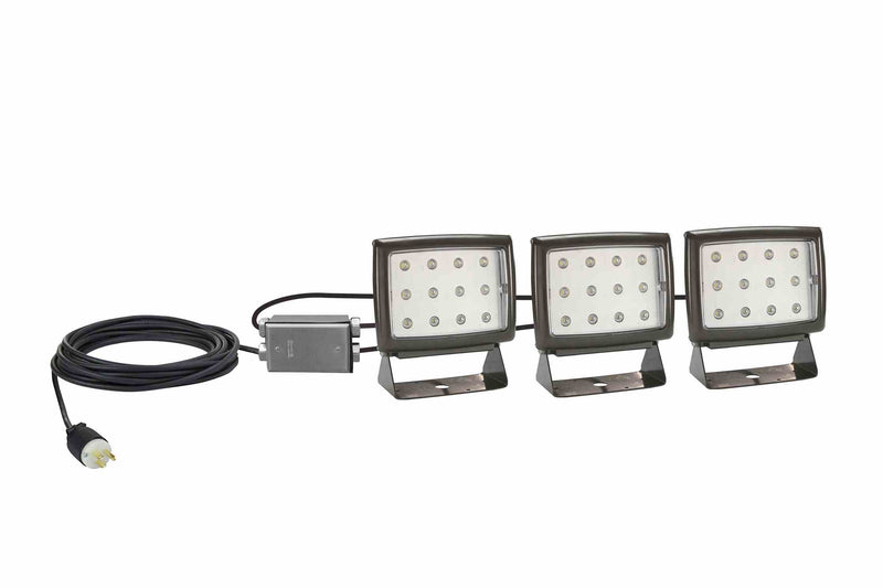 Larson 3, 40-Watt LED Light Kit with 36" 16/3 SOOW leads - Includes J-Box and (1) U-Bracket per Lamp