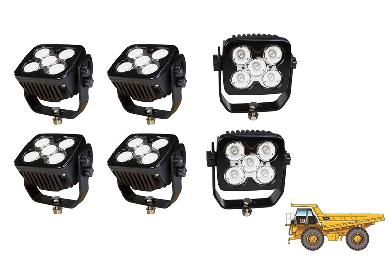 Larson LED Light Package for Caterpillar 773D Dump Truck- LED Retrofit/Fitout  (6) LEDP10W-50E