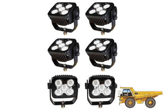 Larson LED Light Package for Caterpillar LH410 Loader - LED Retrofit/Fitout  (10) LEDP10W-50E