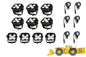 Larson LED Light Package for the Caterpillar R2900G - LED Retrofit/Fitout  (10) LEDP10W-50E (6) LEDP10W-1R