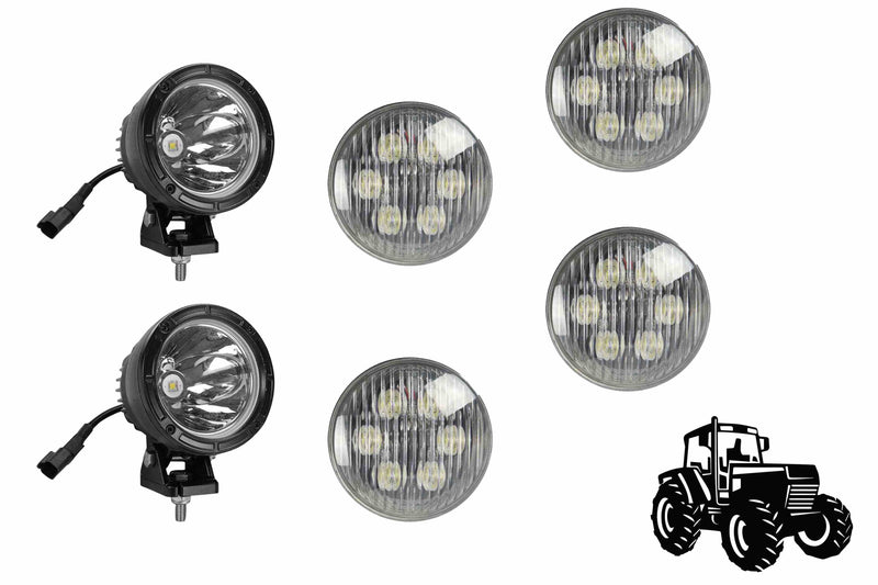 Larson LED Light Upgrade Kit for John Deere 4930 Sprayers - (4) LED18W-PAR36 - (2) LED25WRE-CPR