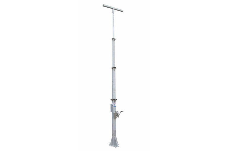 5-10' 3-Stage Light Mast - Cord Reel Mounting Plate - T-Head Mast Plate