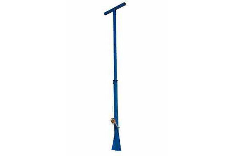 13 Foot Telescoping Light Mast - 8.25' to 13' Light Boom - Two Stage Stationary Mast