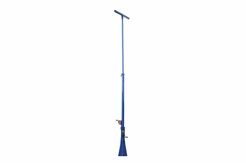 14 Foot Telescoping Light Mast - 8-14' Fold Over Light Tower - 360Ã‚Â° Rotating Boom - High Mast Light