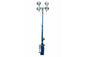 4000 Watt 16 Foot Telescoping Light Mast - Fold Over Light Tower - 360Ãƒâ€šÃ‚Â° Rotation - Electric Winches