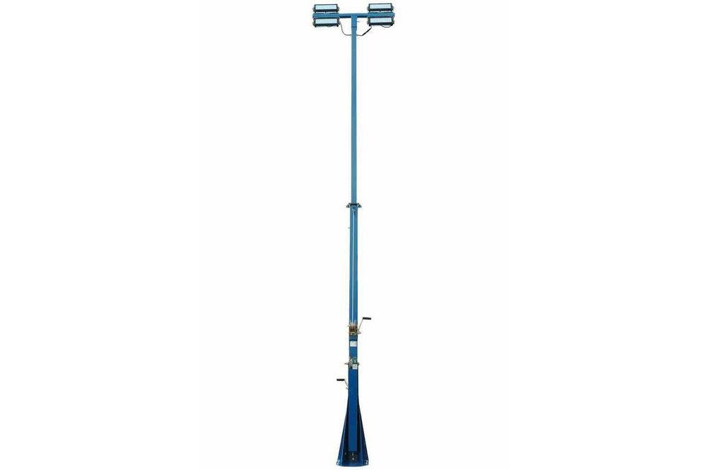 640 Watt High Intensity LED Light Tower - Extends up to 16 Feet - Fold Over Boom - 58,892 Lumens