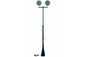 6000 Watt Extendible Light Mast - Stationary Crank Up Light Tower - 16 Feet - Four 1500W Light Heads